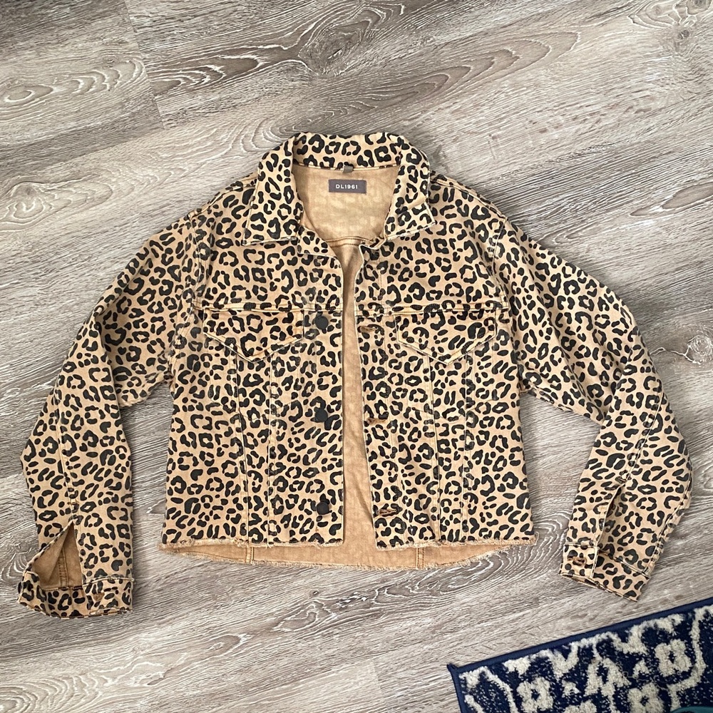 DL1961 Leopard Print Jacket - Tan & Black